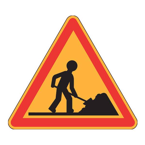 Panneau travaux